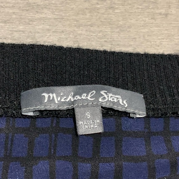 Michael Stars Silk Sweater - Navy/Black- Small - Picture 3 of 3